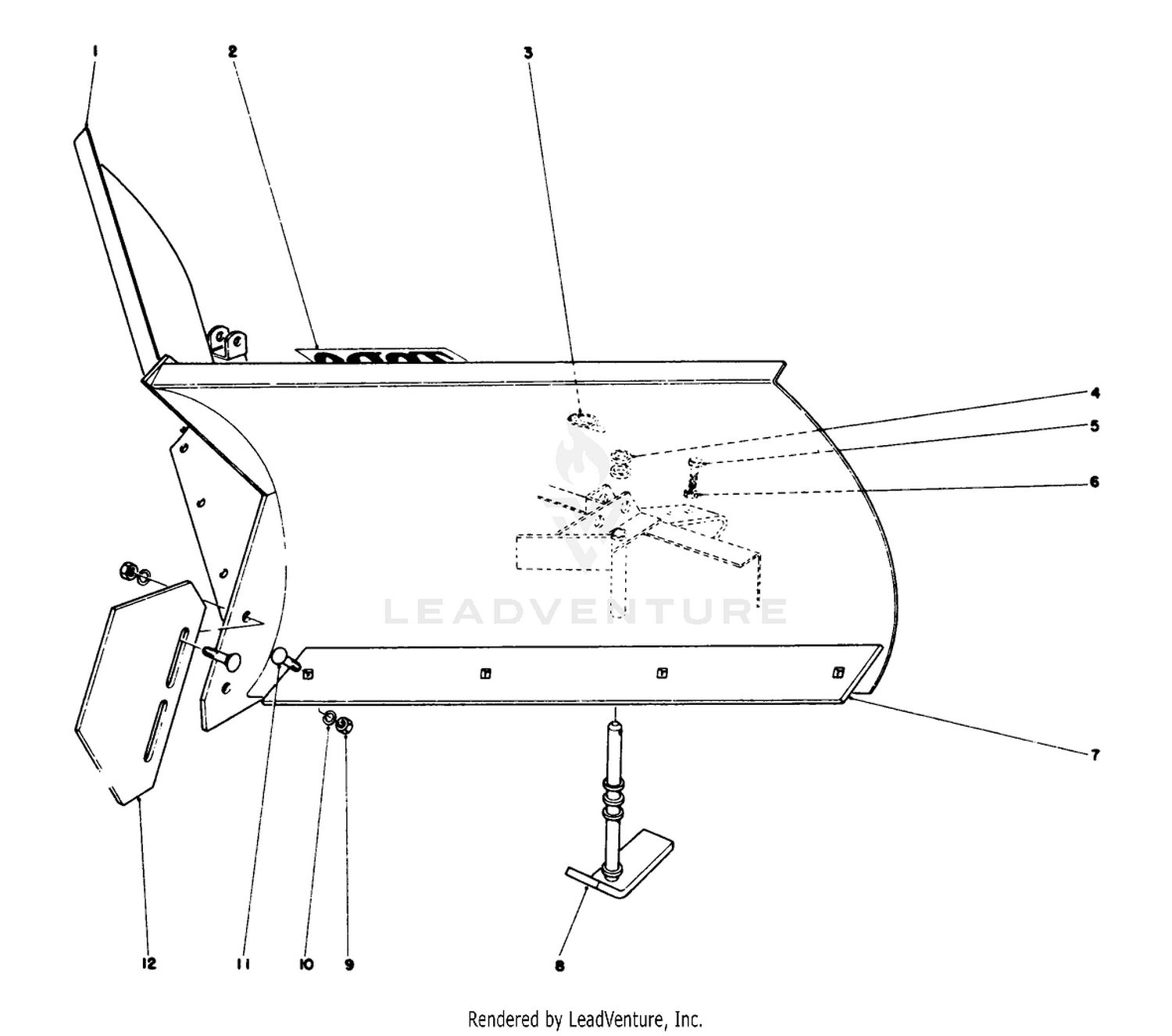 V-Plow Model No. 30750 (optional)