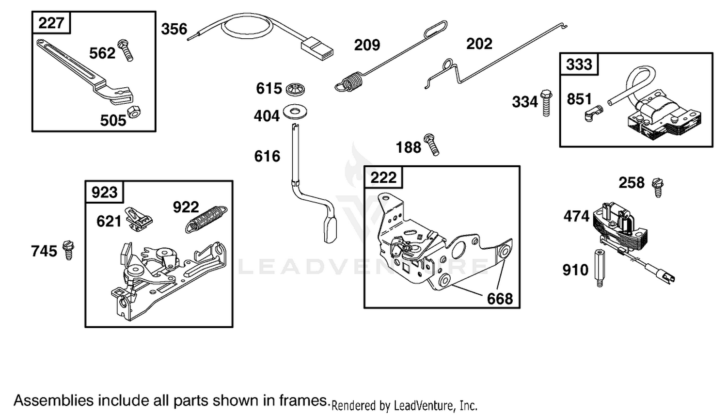 Governor Assembly  Briggs and Stratton 12h807-1775-E1