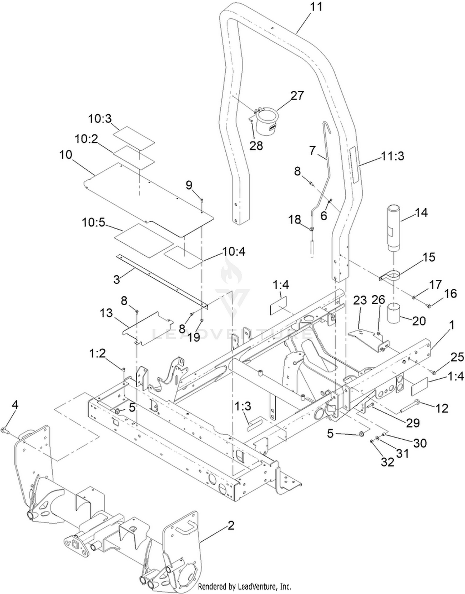 Frame and Front Axle Assembly