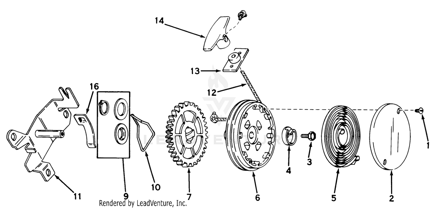 Rewind Starter No. 590450a