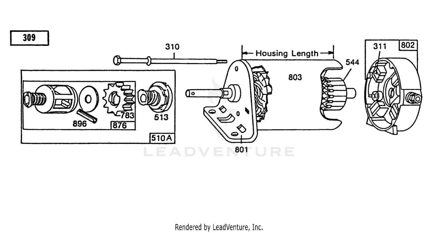 Starter-Briggs  Stratton No. 191707-6021-01