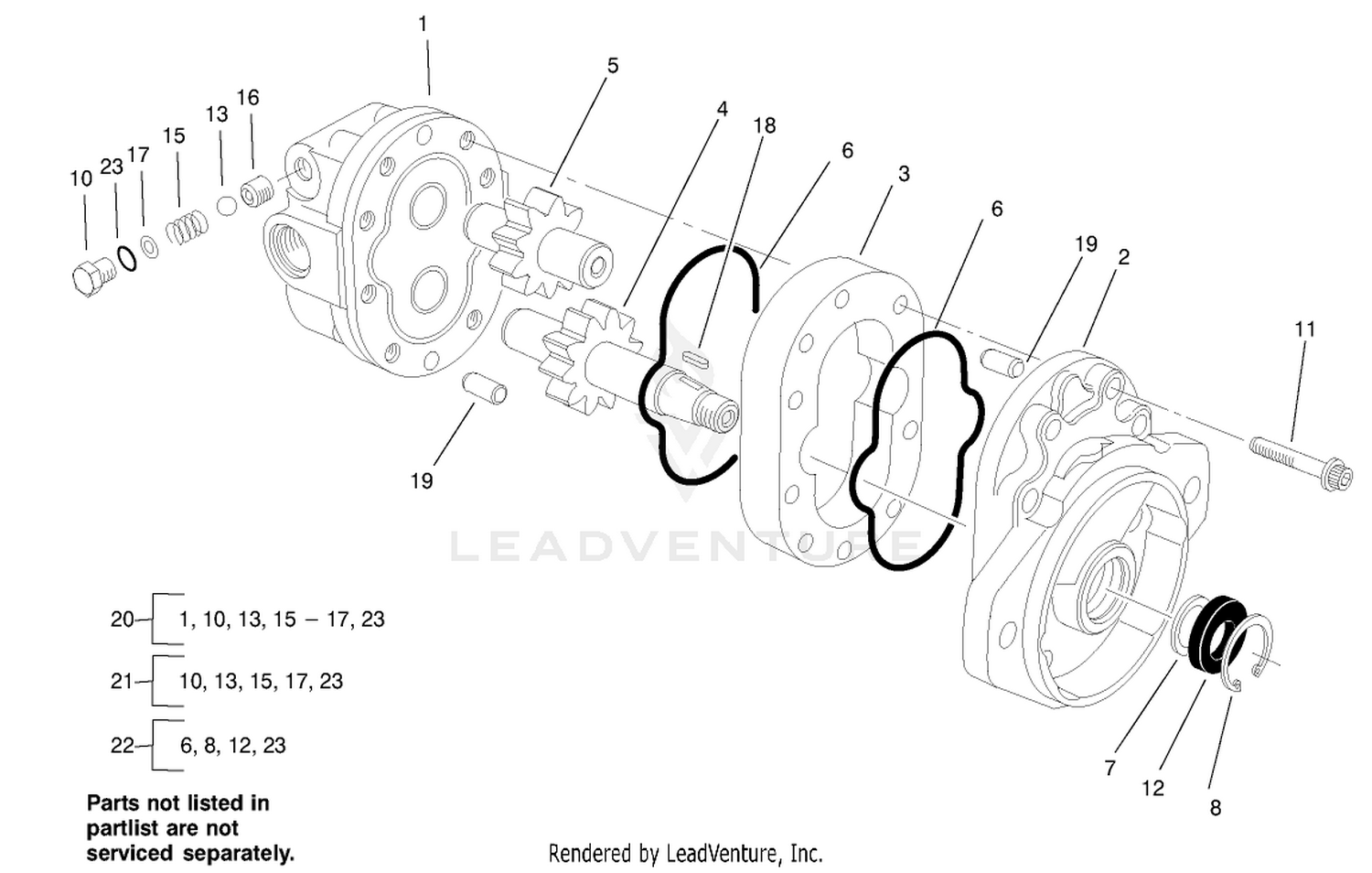 Motor Gear Assembly No. 99-3627