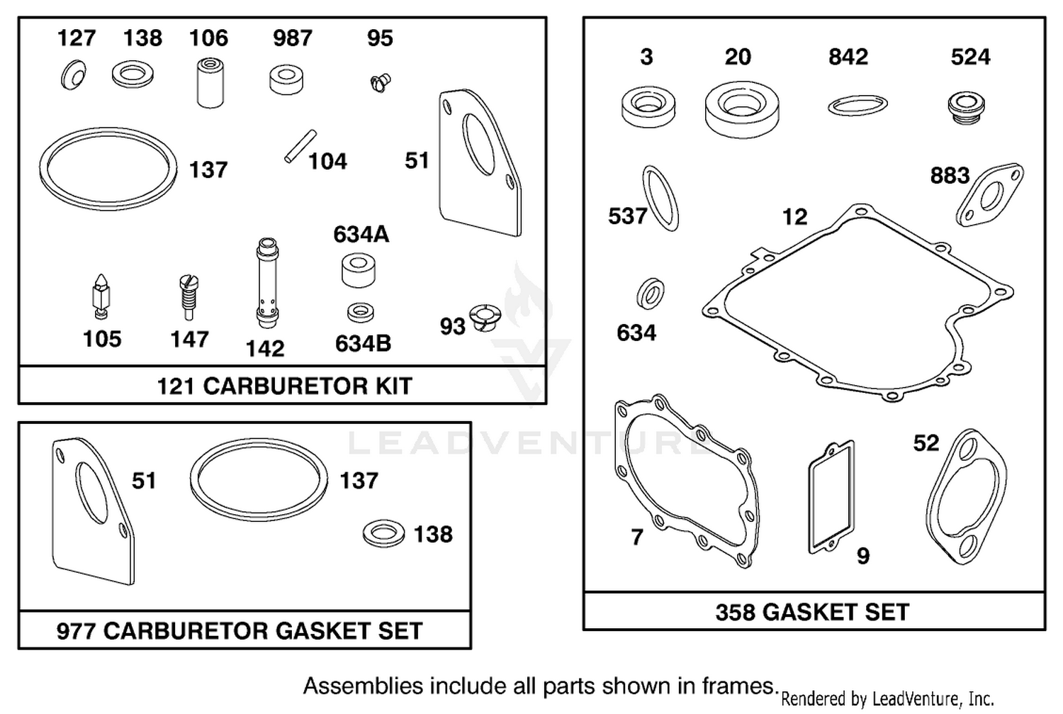 Engine Briggs  Stratton Model 28m707-0127-01 9