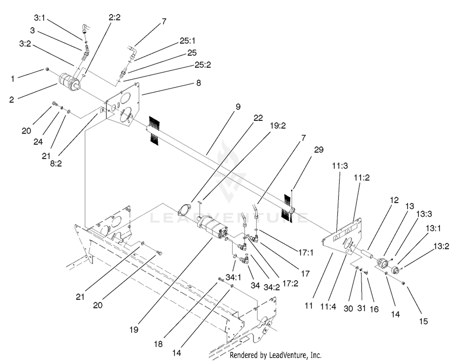 Brush And Motors Assembly