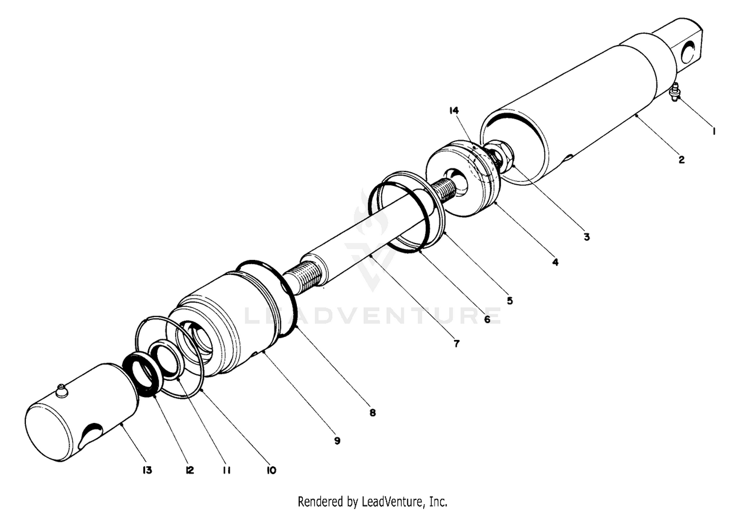 Hydraulic Cylinder Assembly-21-0390