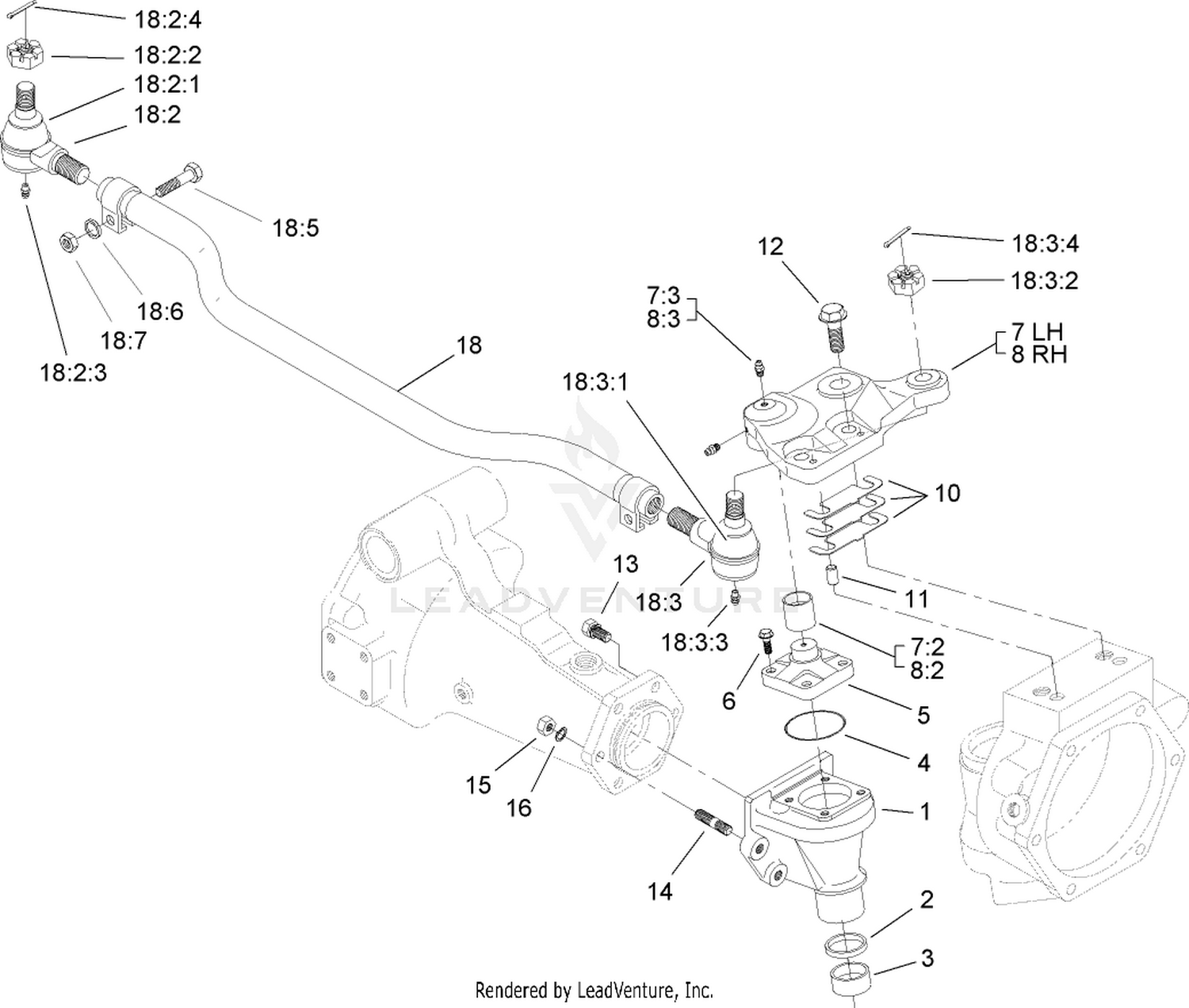 Bevel Gear Case Assembly  Rear Axle Assembly No. 110-4750