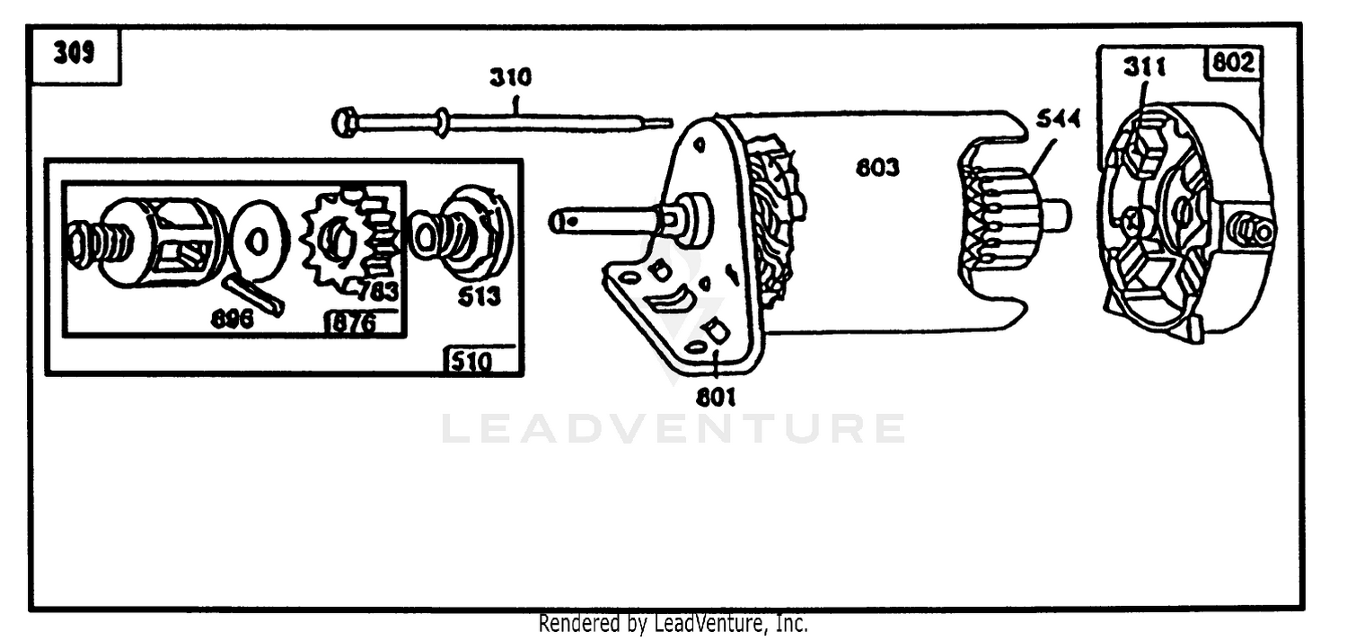 Starter Briggs  Stratton 286707-0118-01