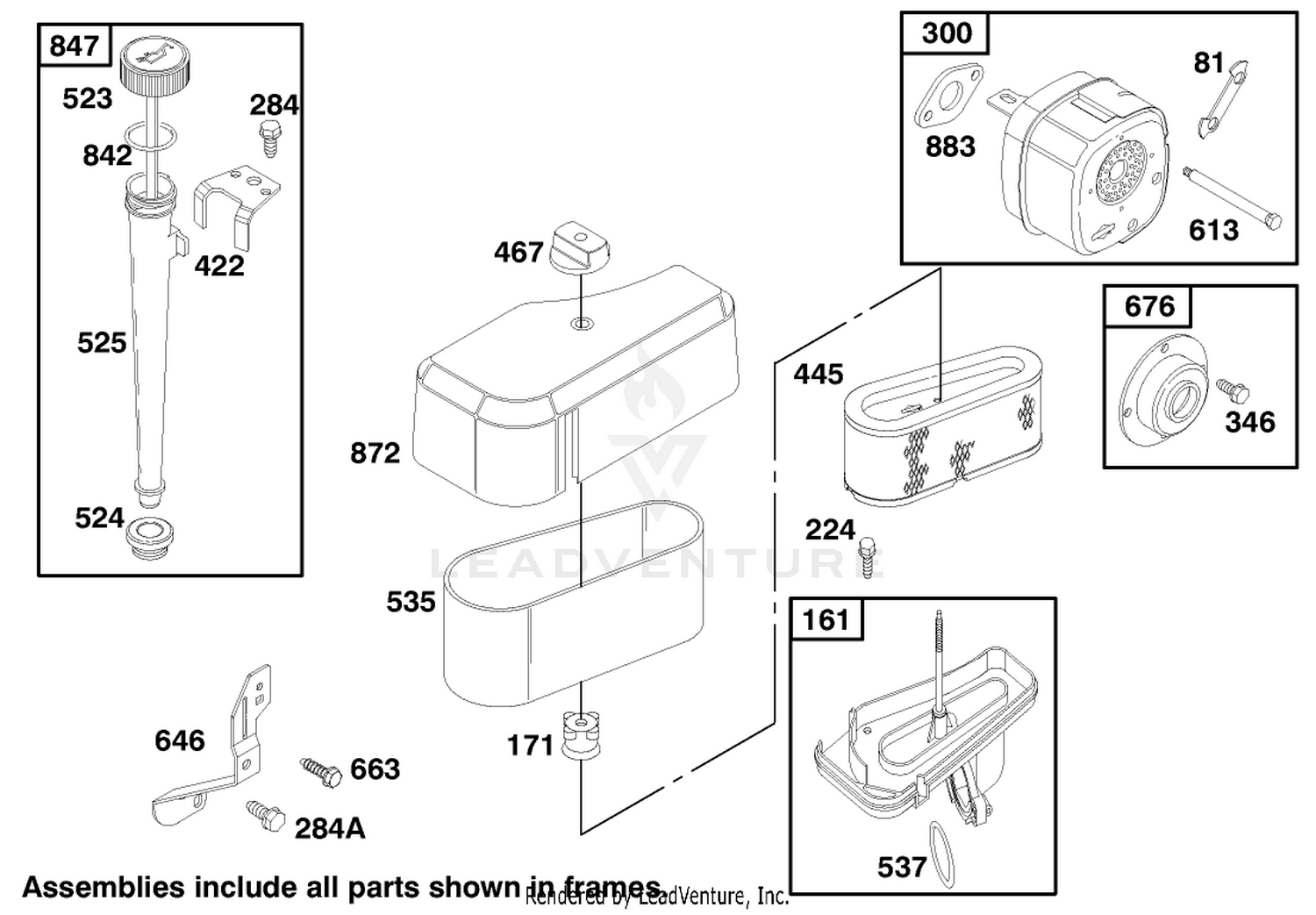 Engine Briggs  Stratton Model 195707-0421-E1 4