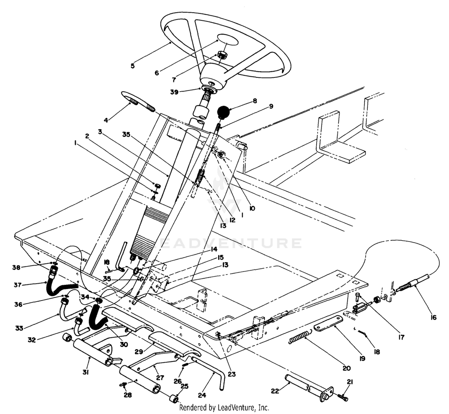 Power Steering  Brake Pedal Assembly
