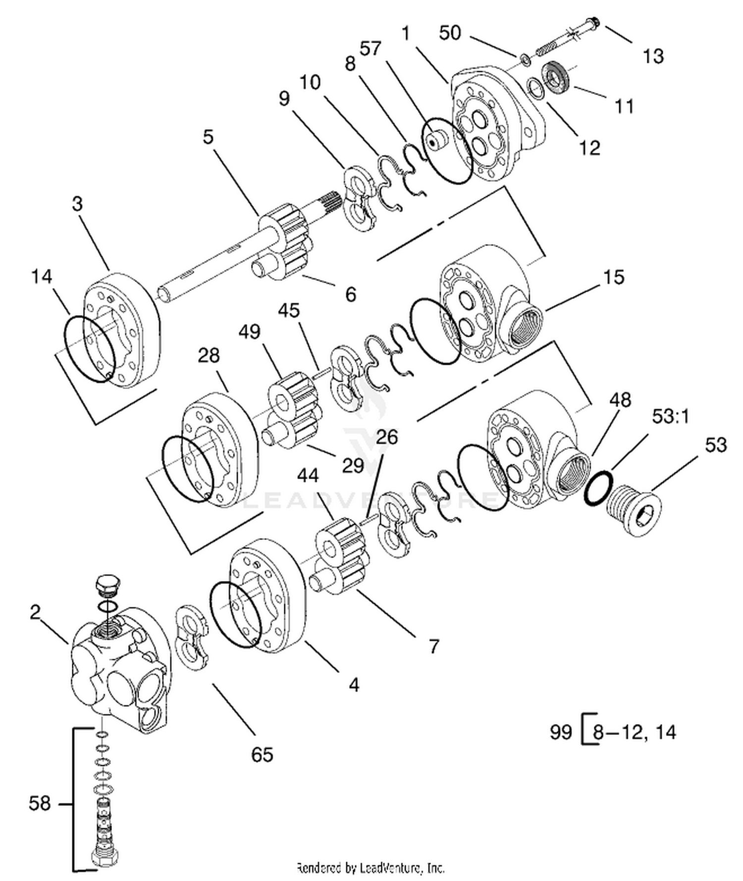 Triple Pump Assembly No. 105-9845