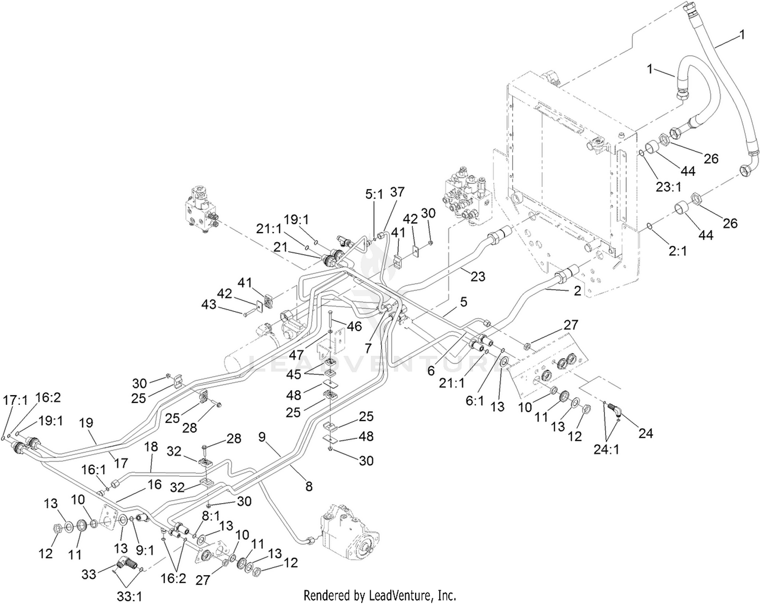 Hydraulic Mow Circuit Assembly