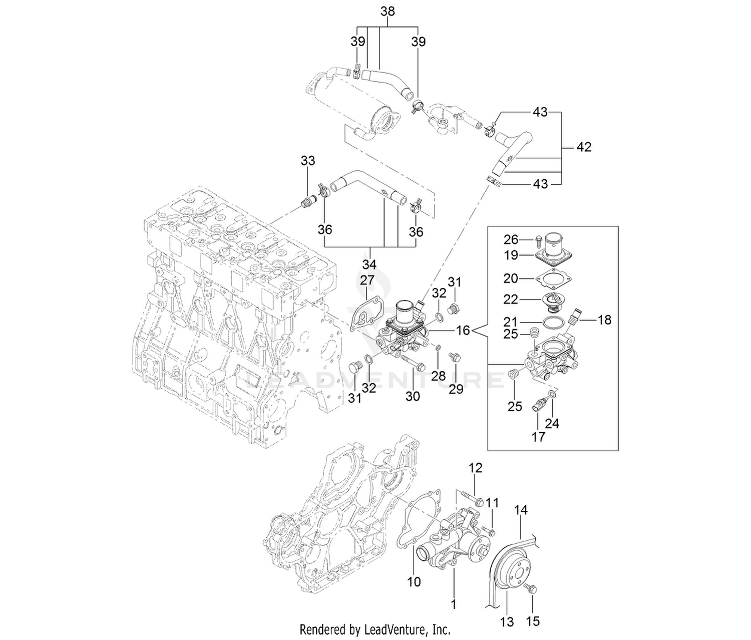Cooling Water System Assembly