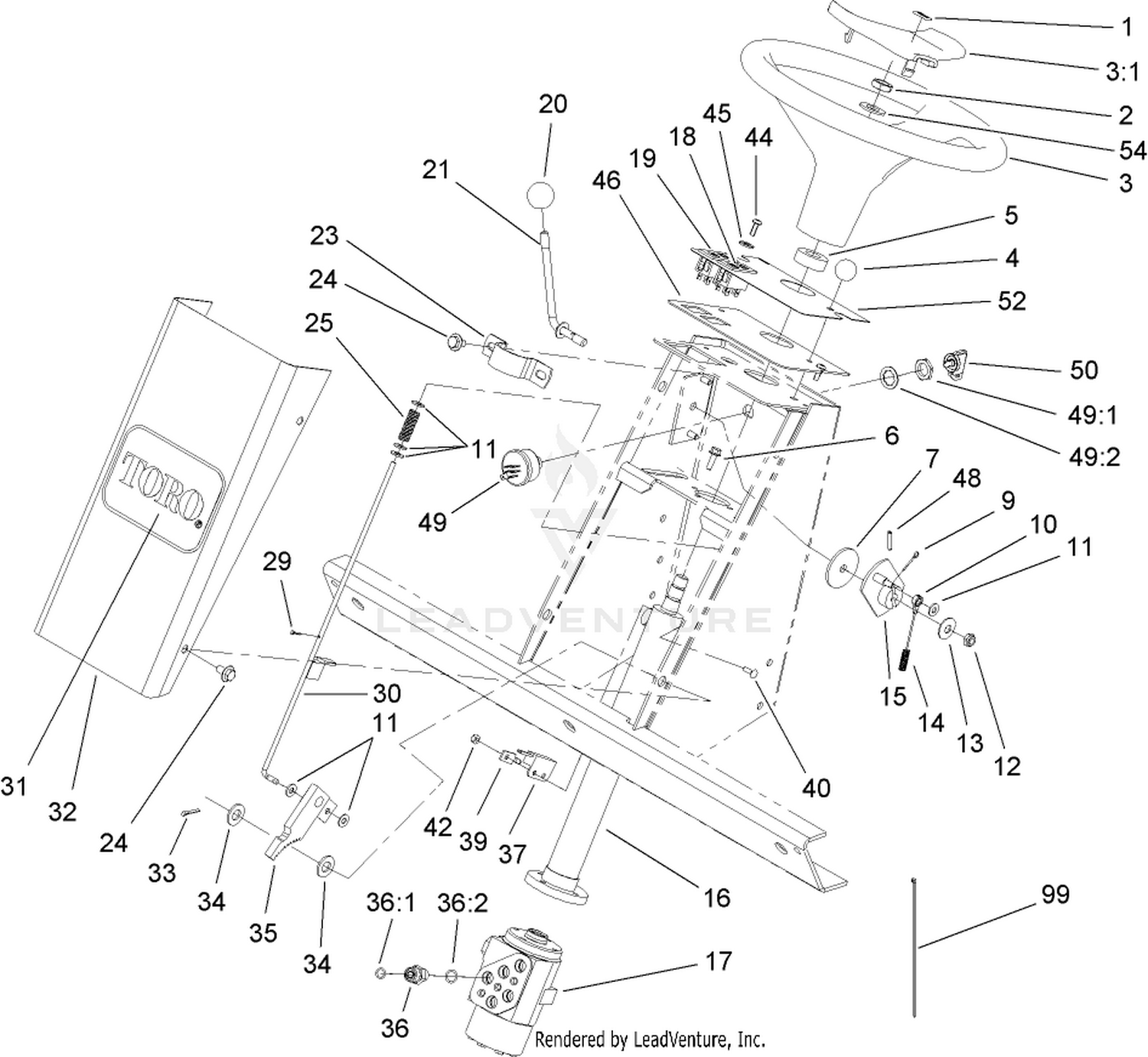 Steering Tower Assembly