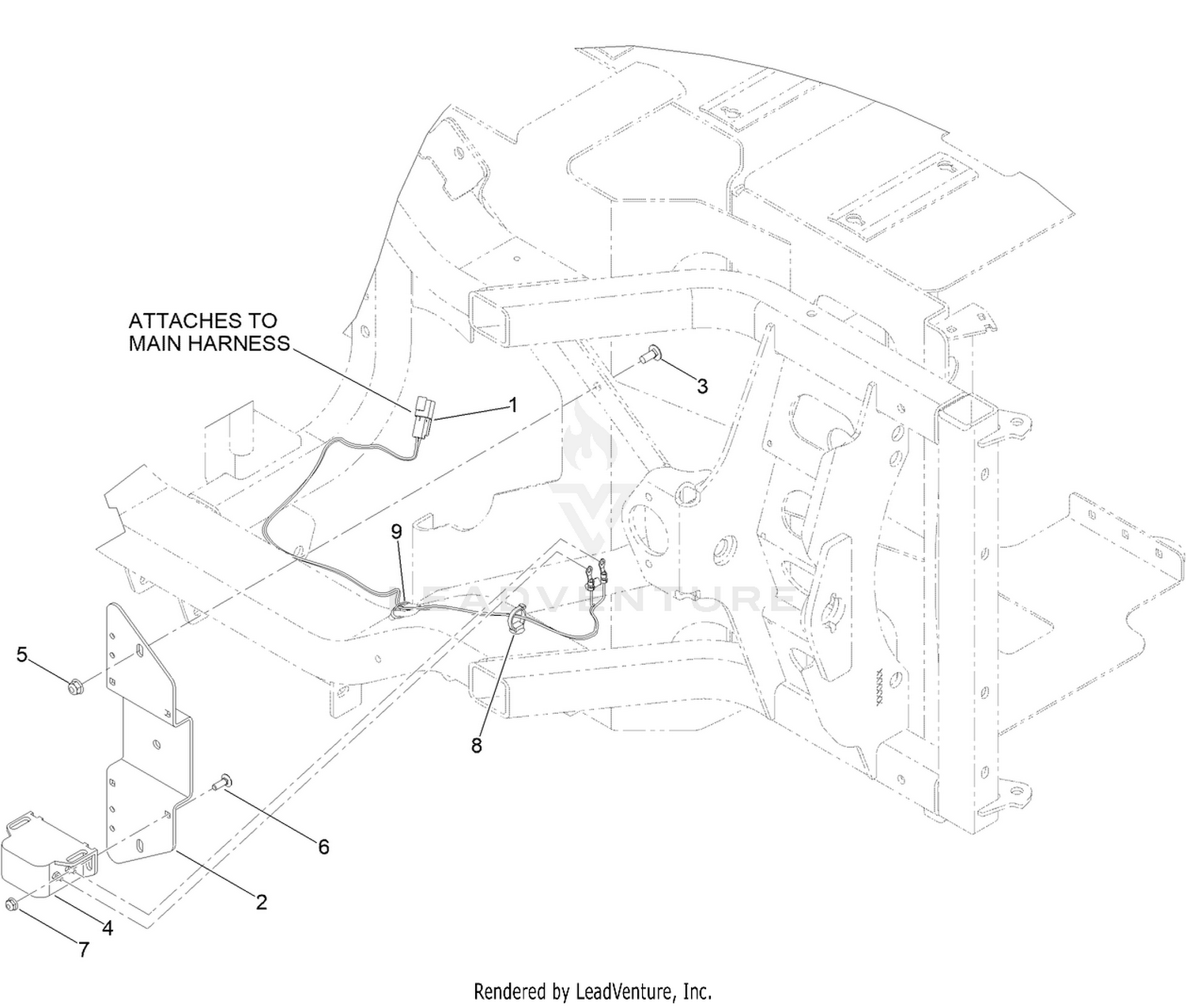 Backup Alarm Kit Assembly