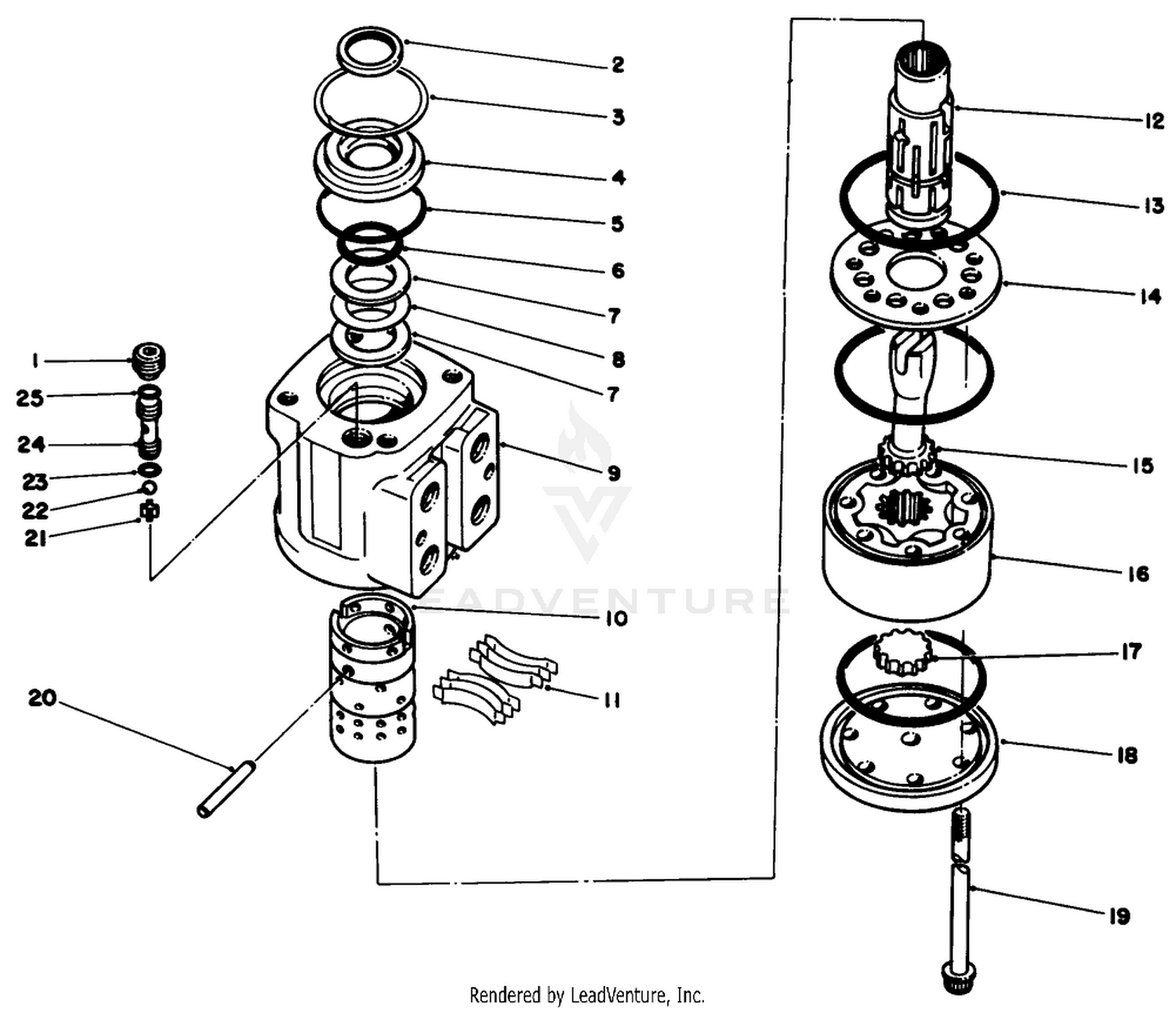 Power Steering Valve Assembly No. 69-1850