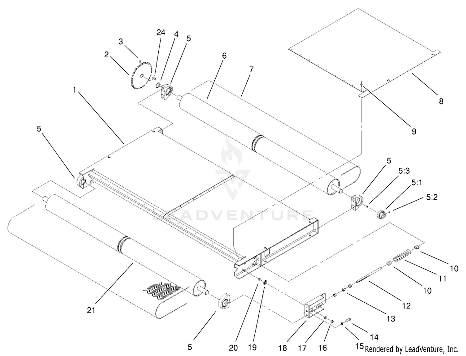 Slider Bed And Roller Assembly