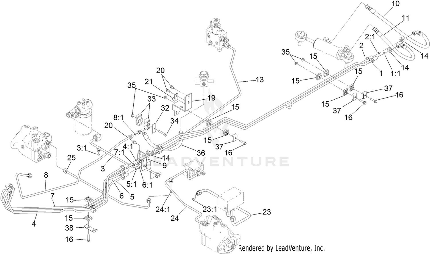 Hydraulic Steering Circuit Assembly