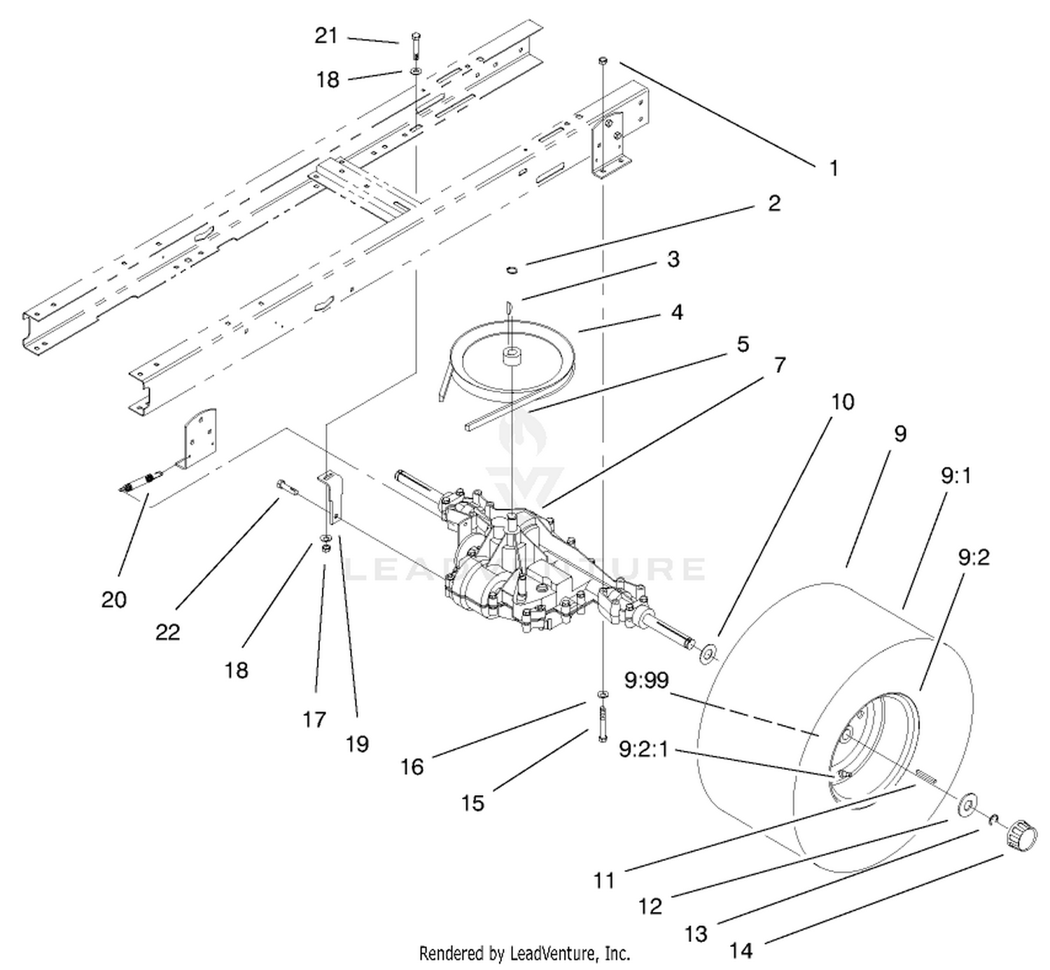 5 Speed Transaxle Assembly