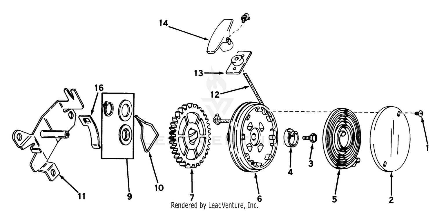 Rewind Starter No. 590450a