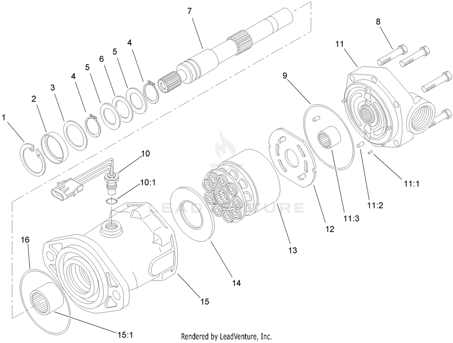 Hydraulic Motor Assembly No. 93-6488