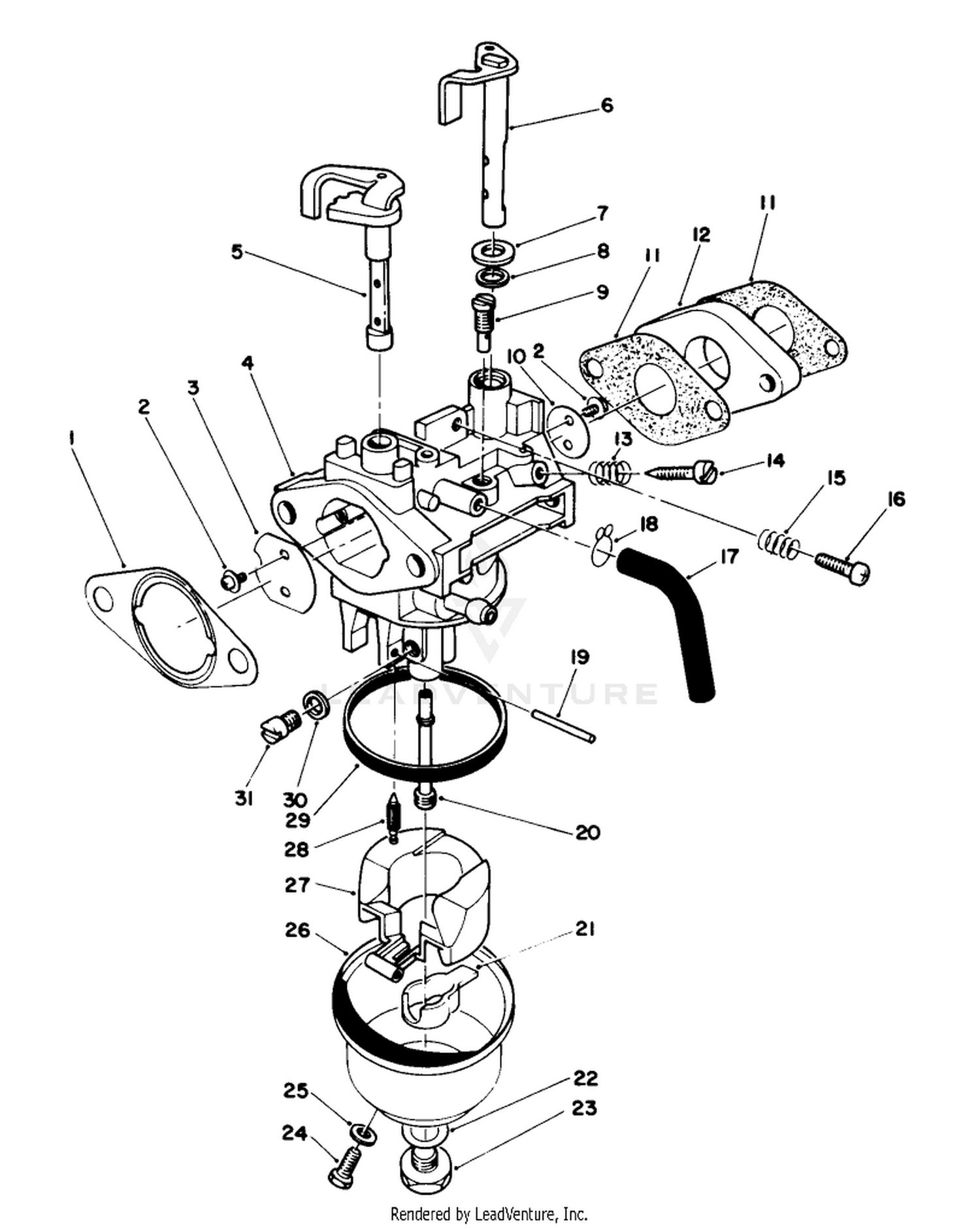 Carburetor Assembly (model No. Vmg6)