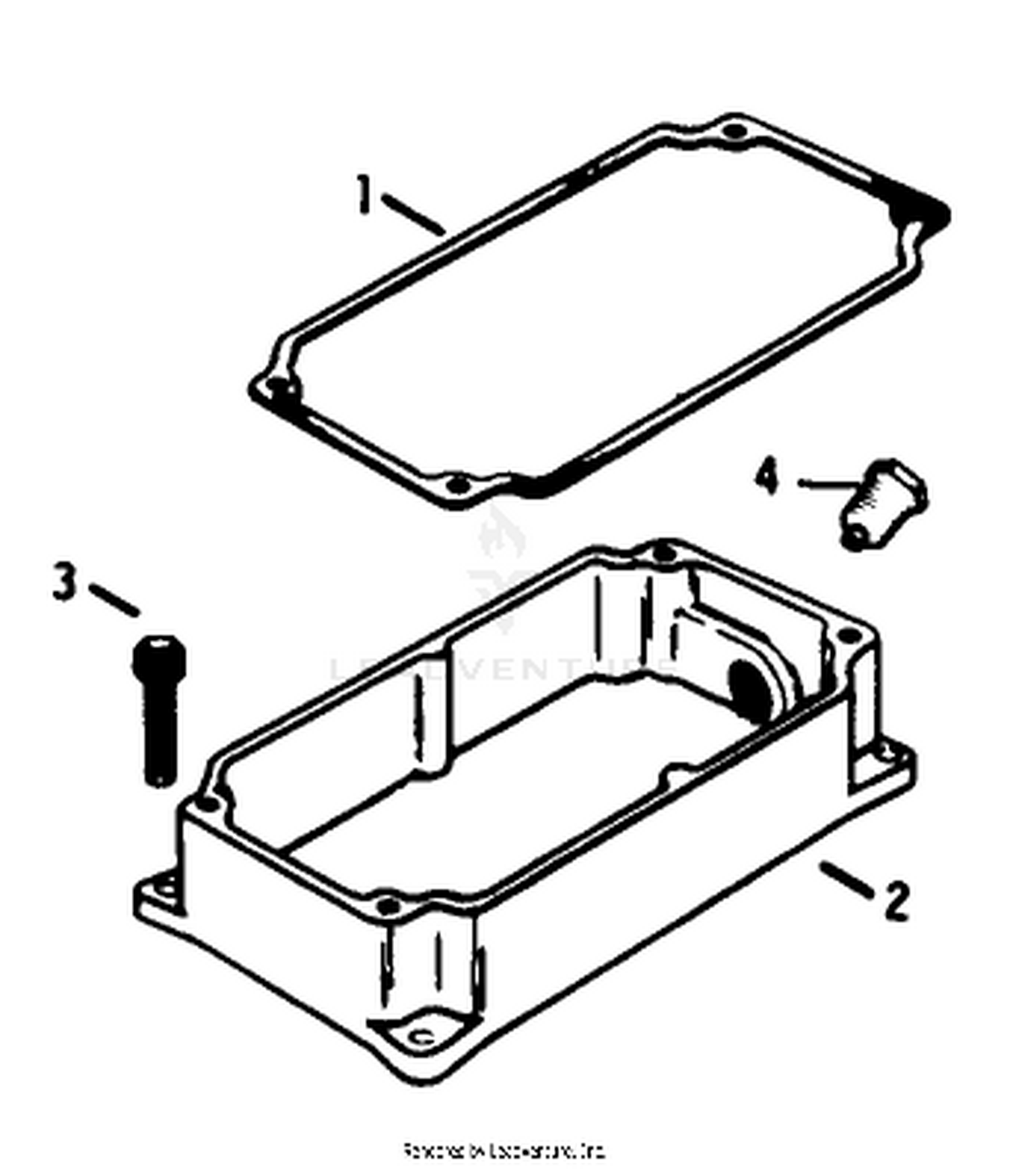 Oil Pan-Engine Assembly-Kohler Model No. K-321s Spec. No. 60407