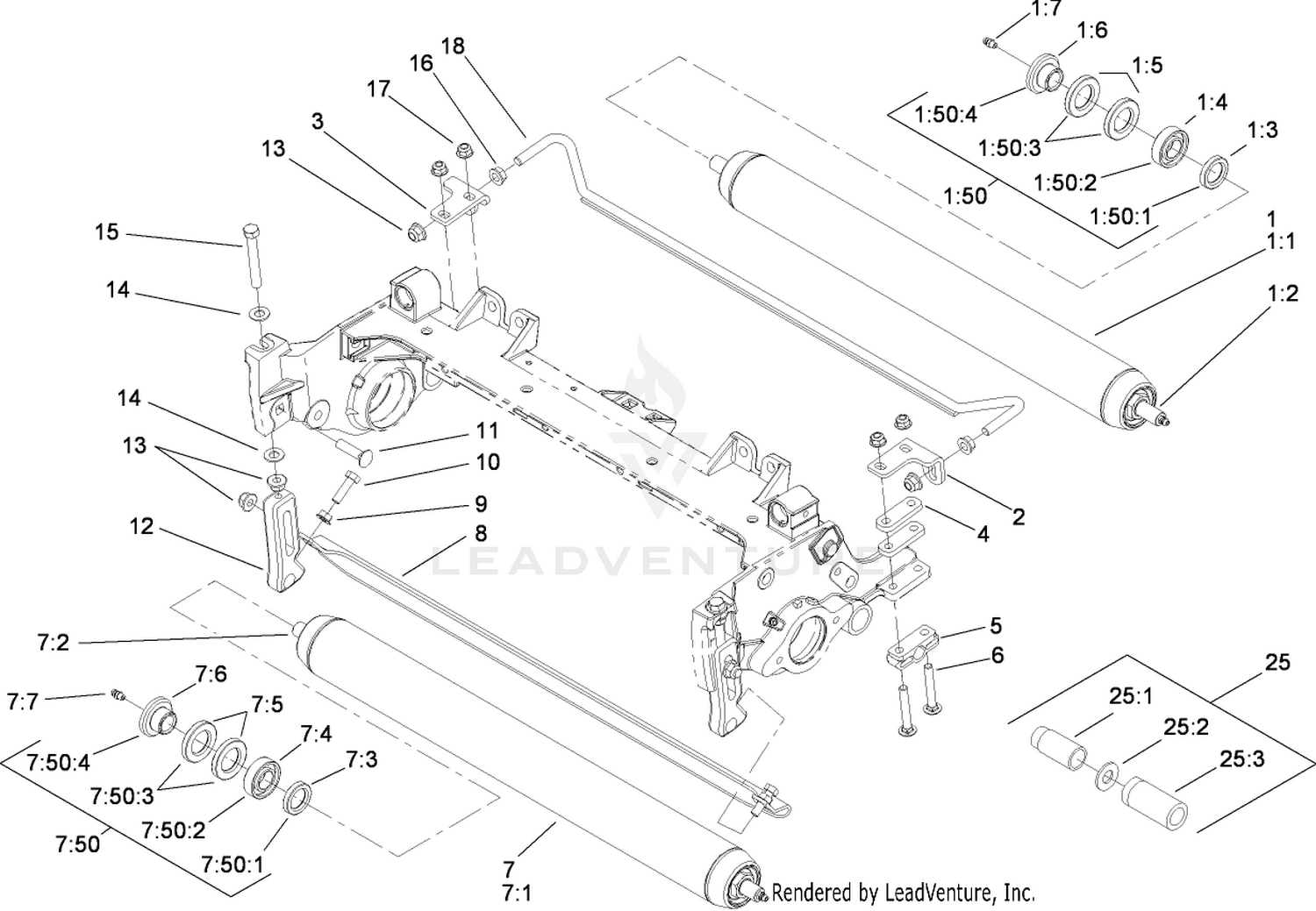 Roller and Scraper Assembly