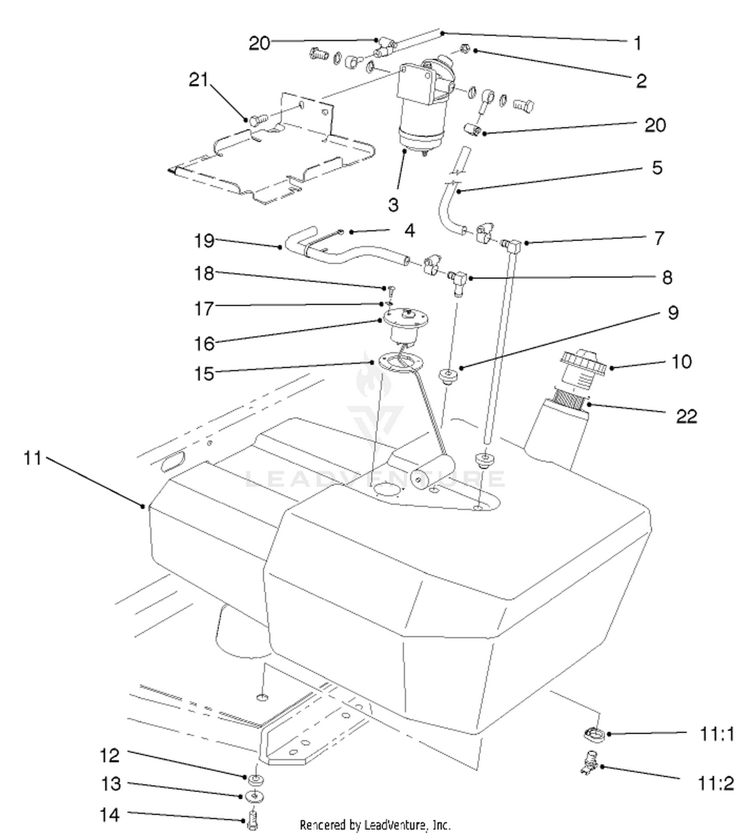 Fuel Tank And Filter Assembly