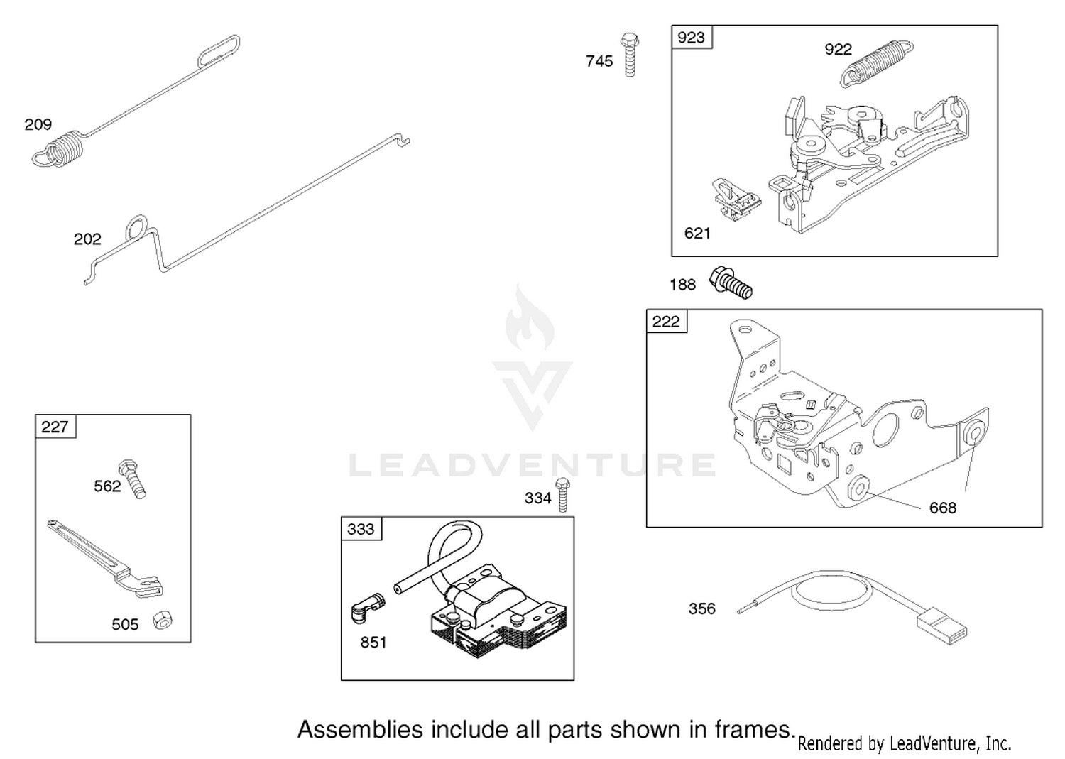 Governor Assembly Briggs and Stratton Model 12H802-1720-B1