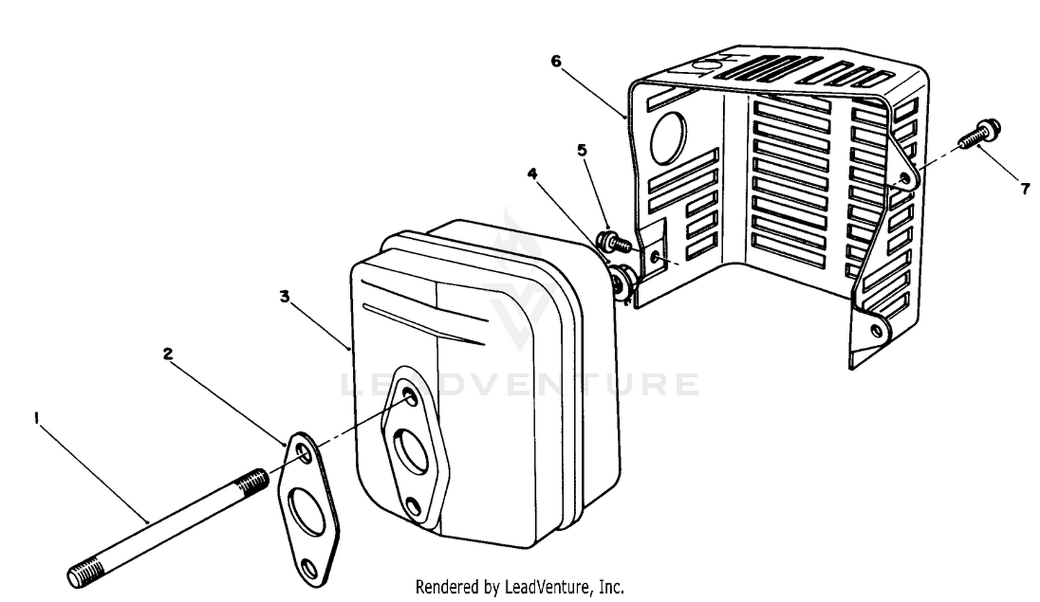 Muffler Assembly (model No. Vmg6)
