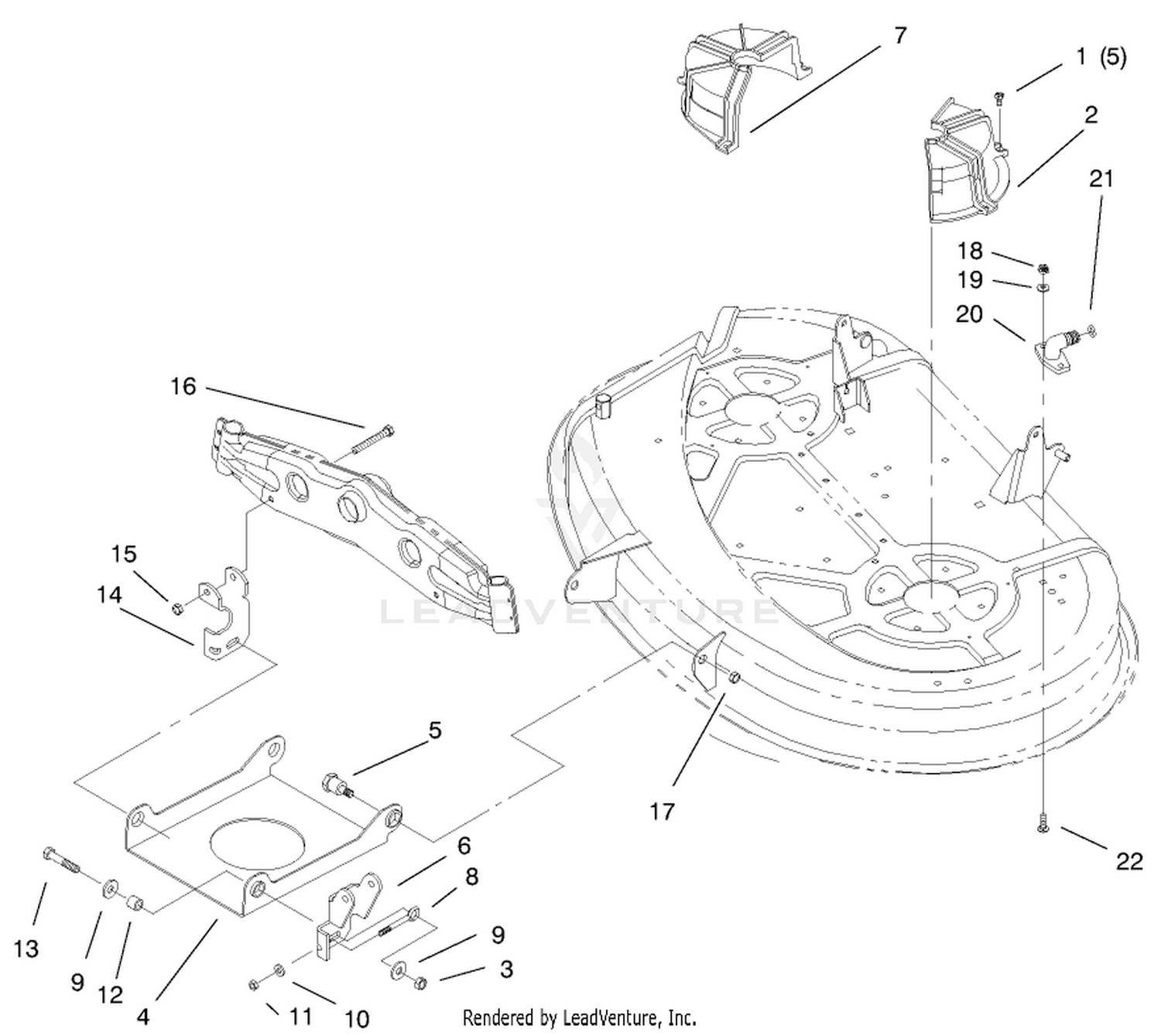 38" Deck Engagement Assembly
