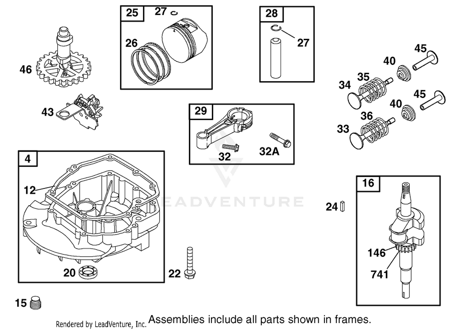 Crankshaft Assembly Briggs And Stratton Model 12h802-1776-B1