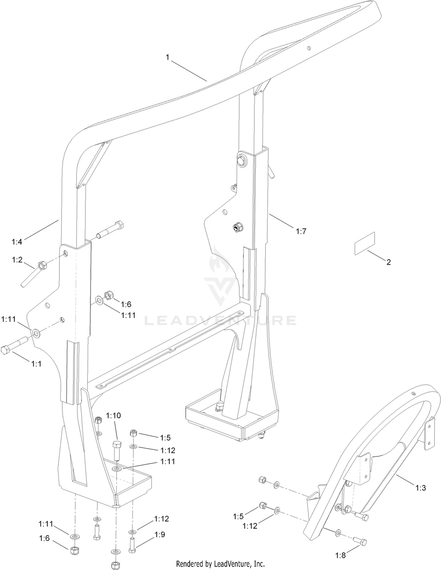 Roll-Over Protection System Assembly