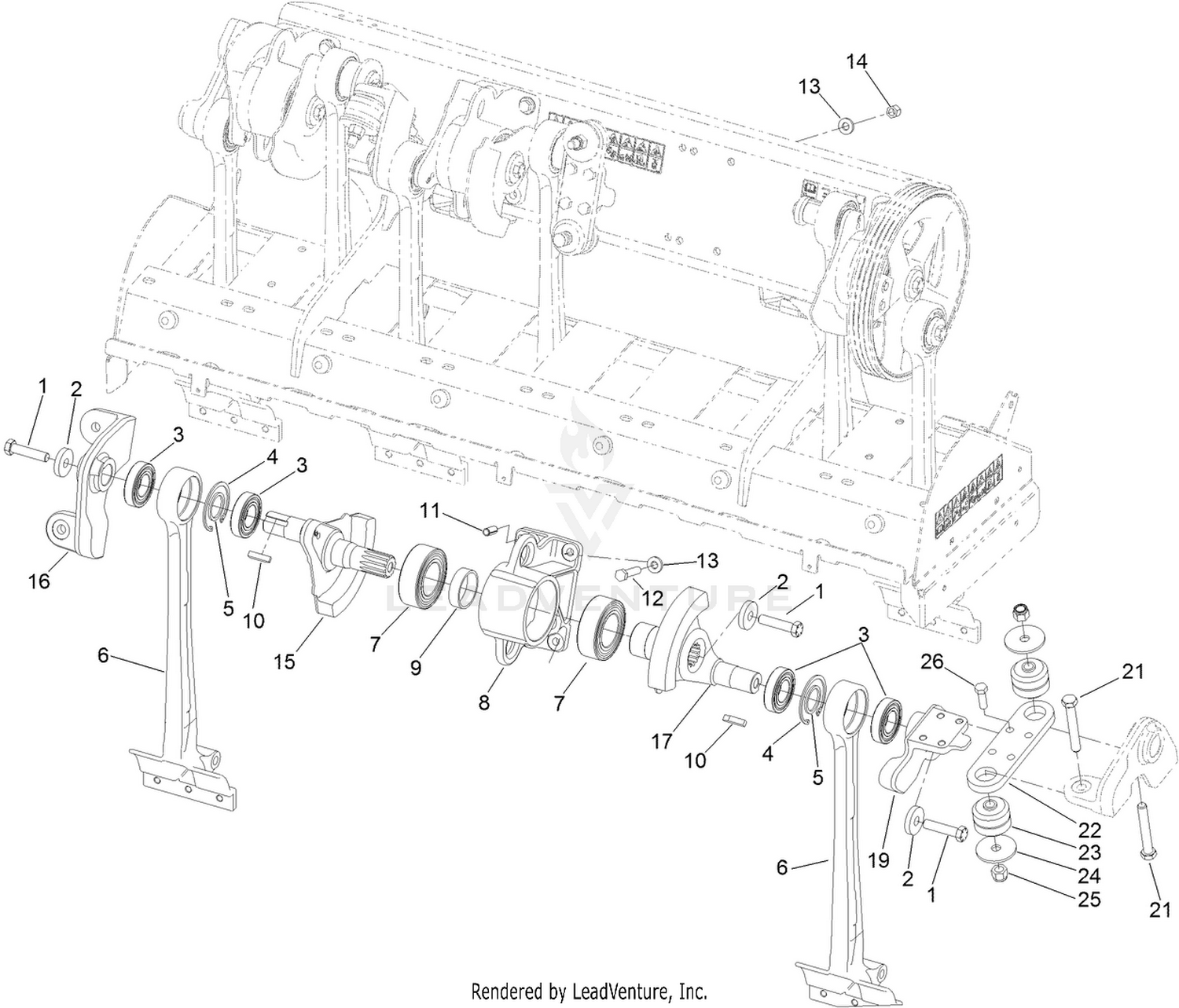 No. 3 and No. 4 Crankarm Assembly