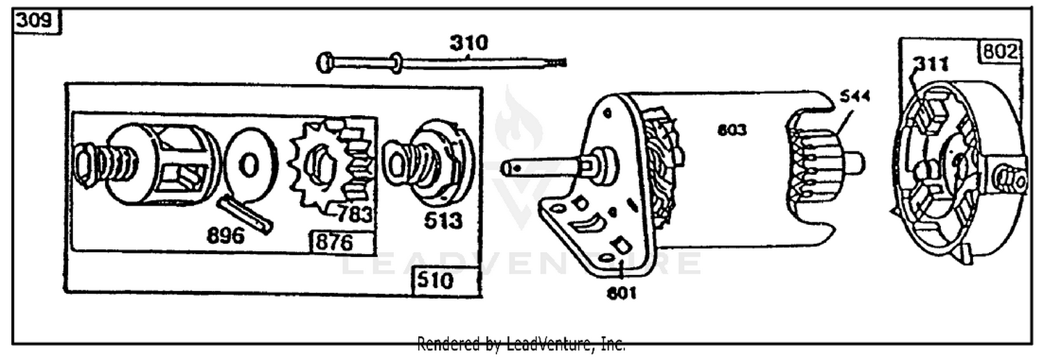 Starter - Briggs  Stratton No. 195707-0121-01