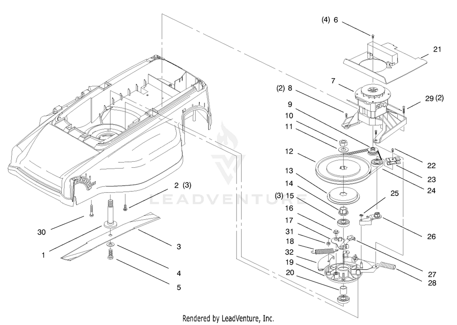 Motor And Blade Assembly