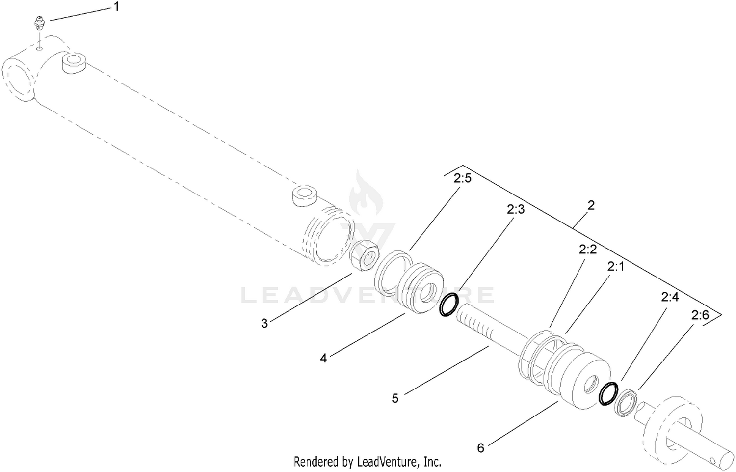 Hydraulic Cylinder Assembly No. 95-7775