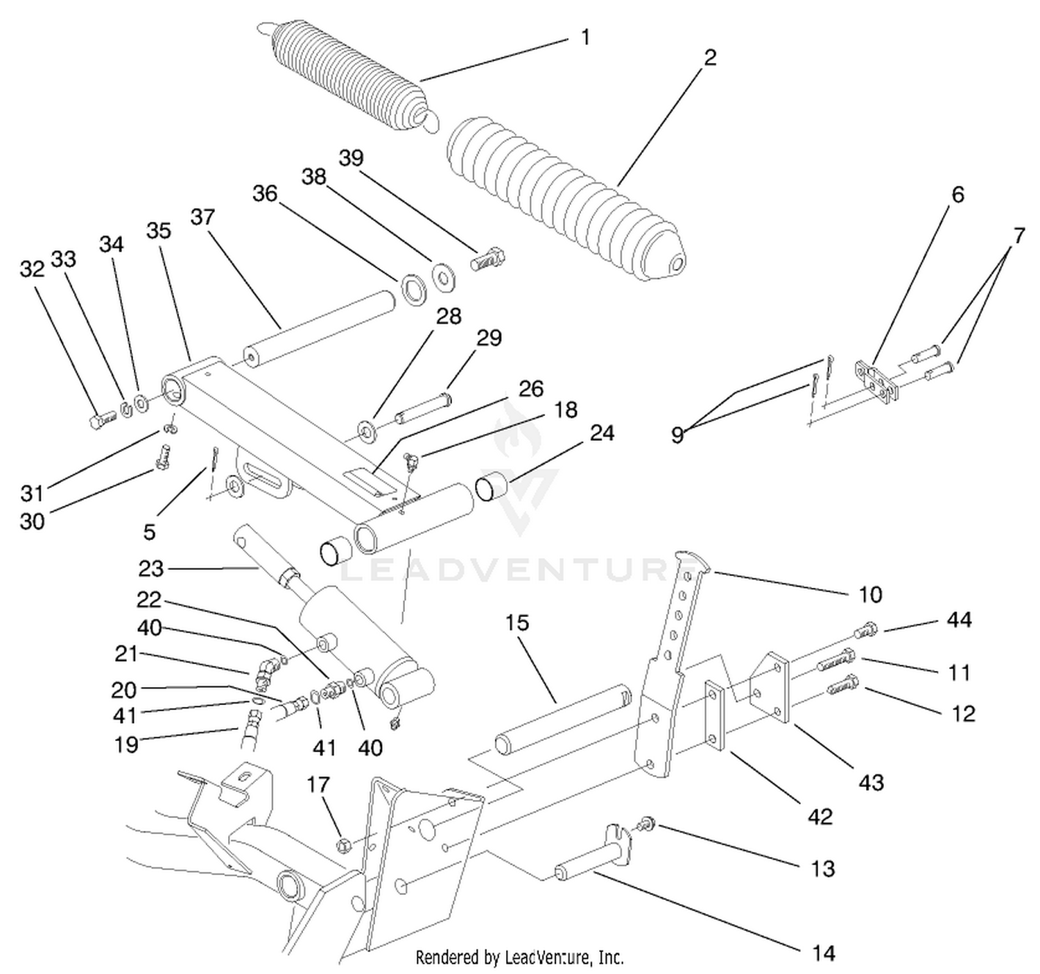 Rear Cutting Unit Lift Arm Assembly