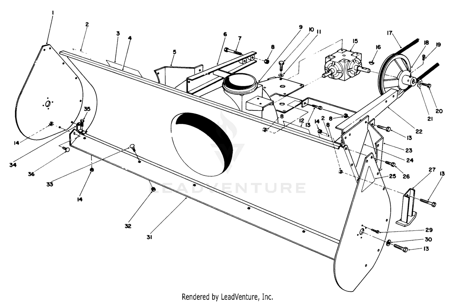 44" Snow Thrower Model No. 30761 (optional)