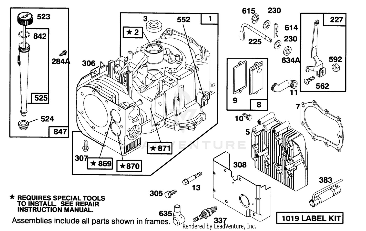 Engine Briggs  Stratton Model 28m707-0122-01