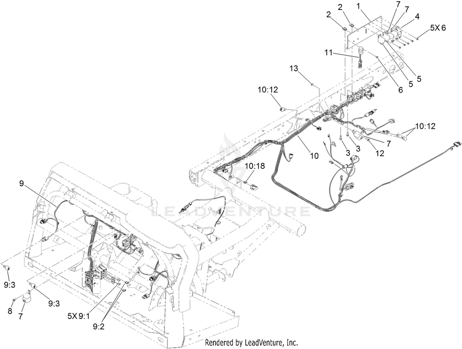 Front and Rear Wire Harness Assembly