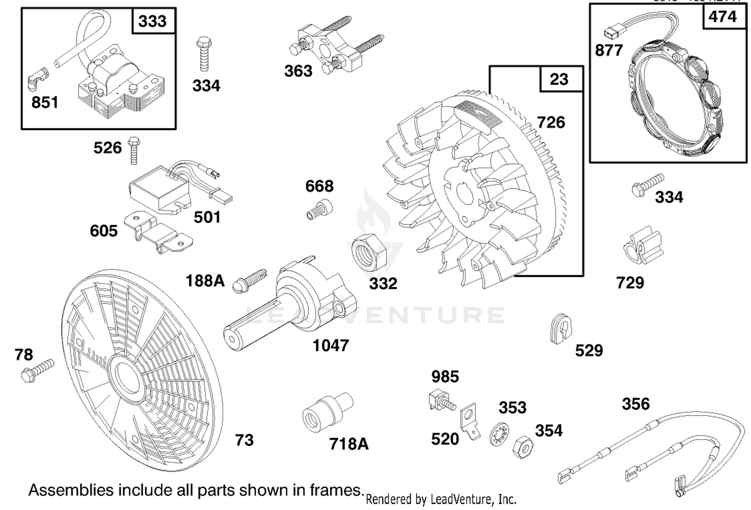 Engine Briggs  Stratton Model 303447-1179-A1 9
