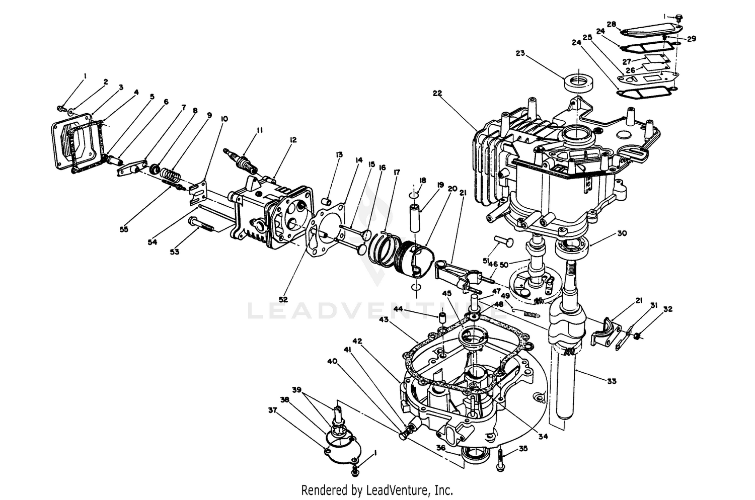 Crankcase Assembly (engine No. Vmm1-3)
