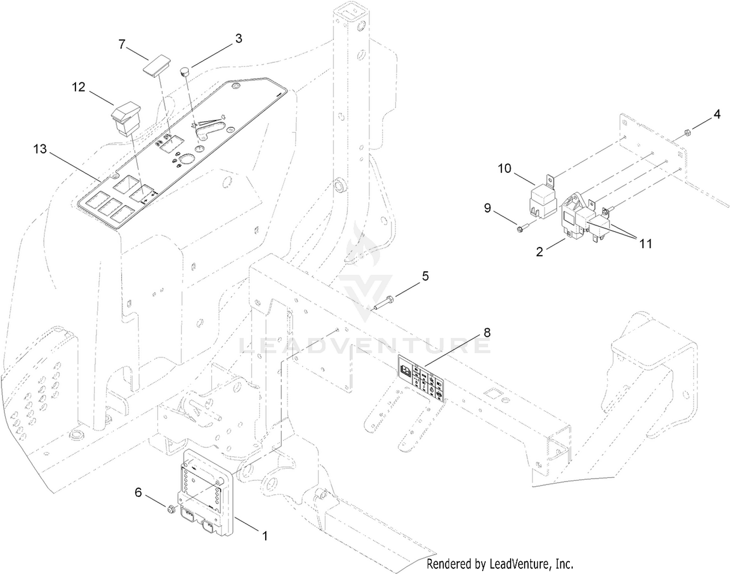 2 Wheel Drive Module Control and Relay Assembly