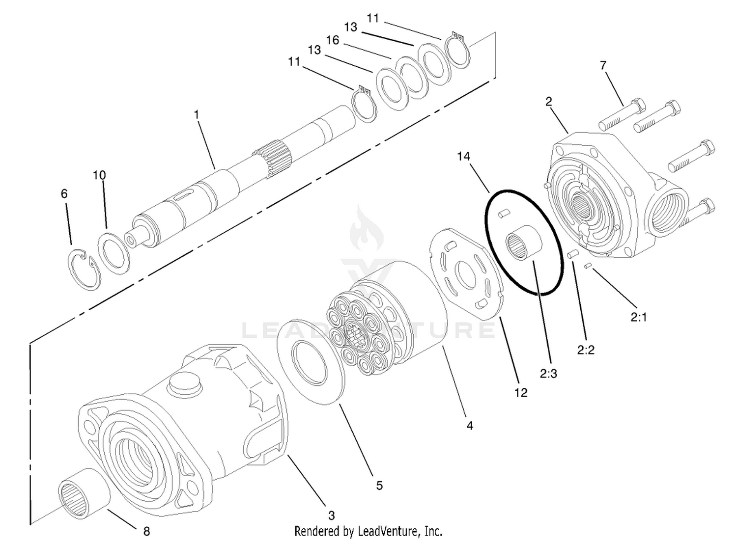 Piston Motor Assembly No. 105-1219
