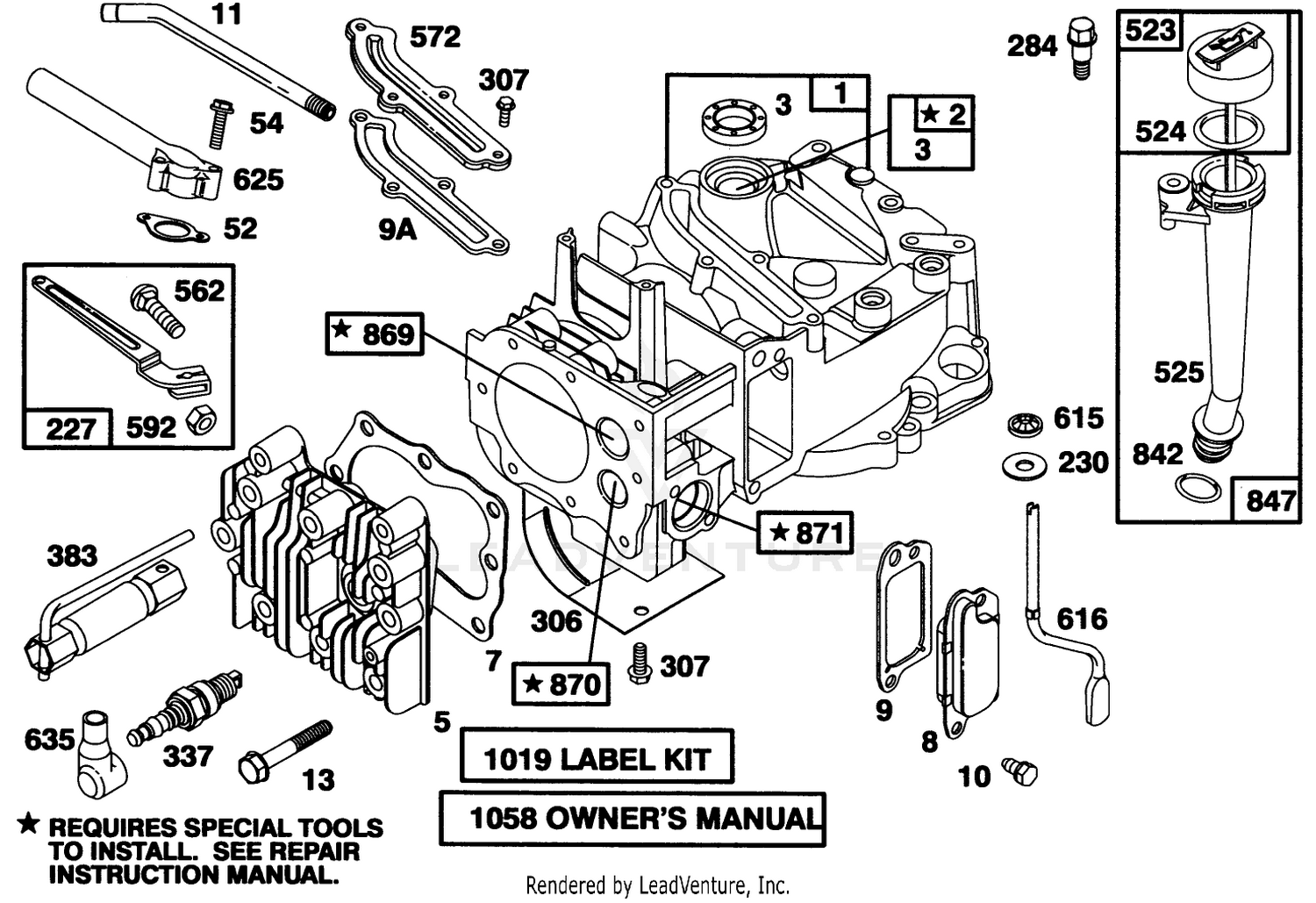 Engine Briggs  Stratton Model 12a802-0611-01