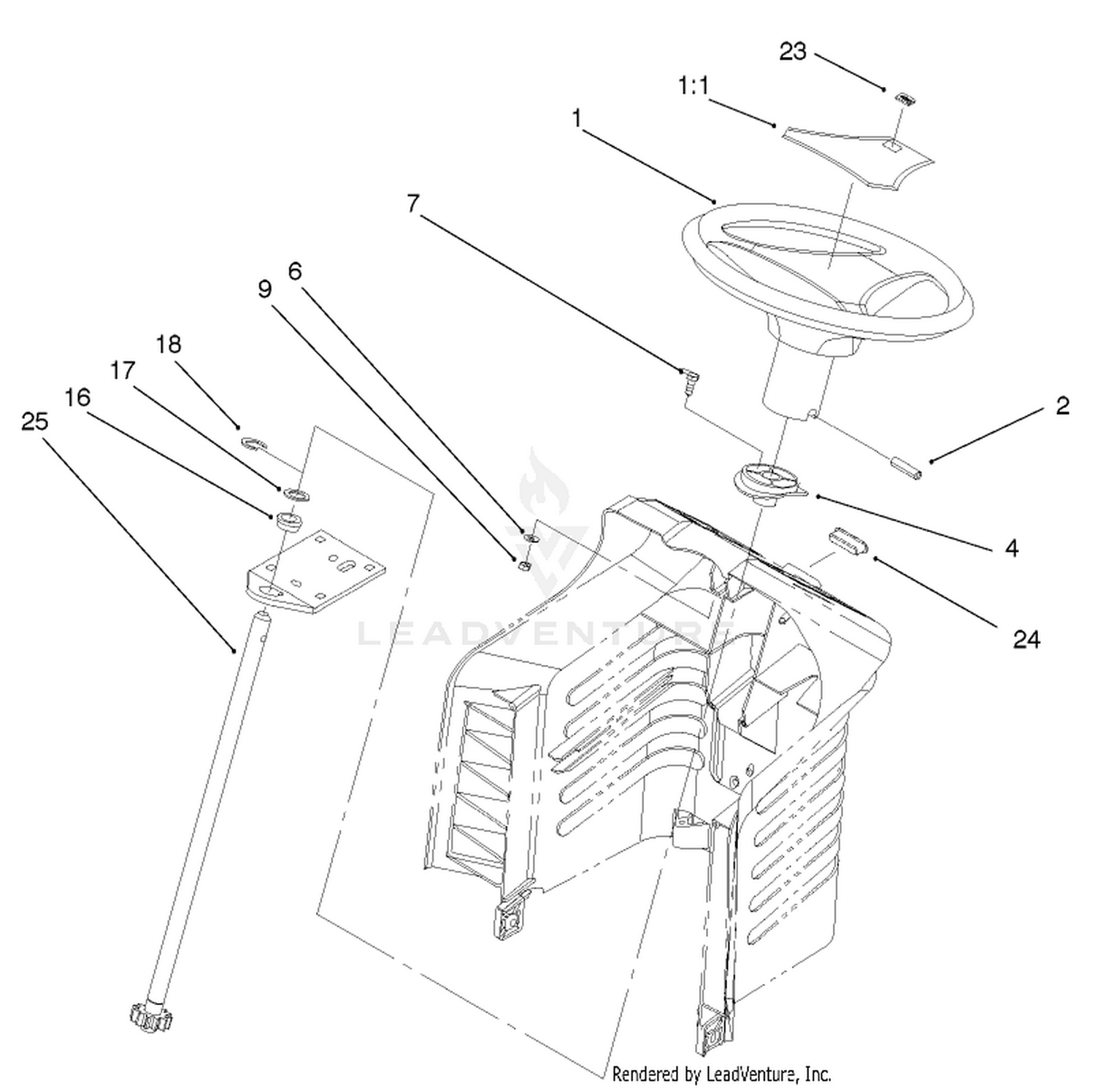 Fixed Steering Assembly