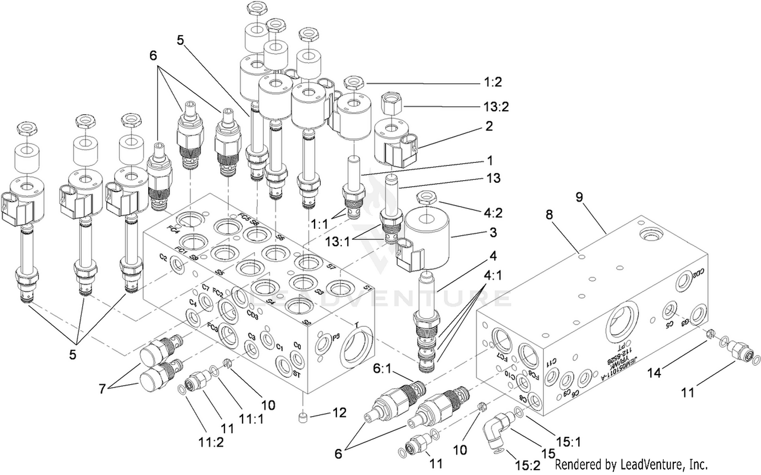 Lift Manifold Assembly No. 112-6528