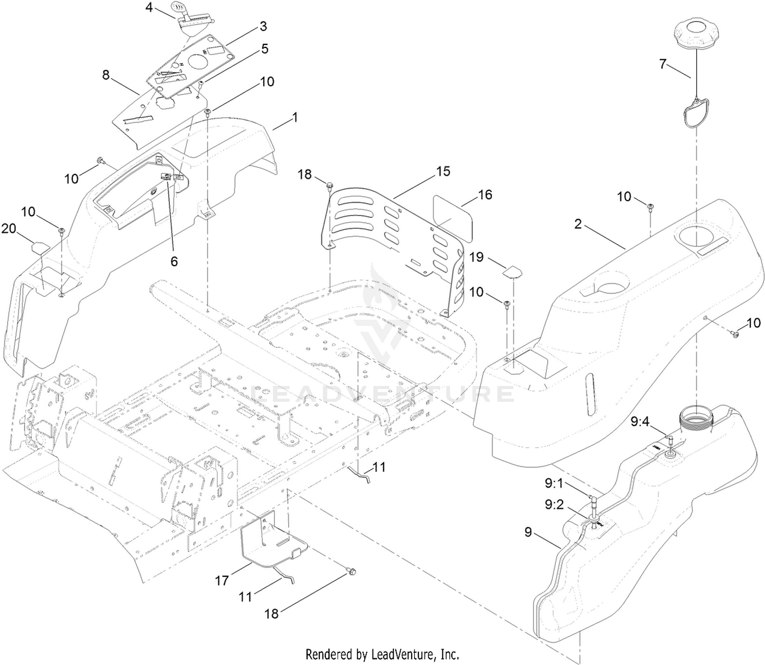 Body Styling and Fuel Pod Assembly