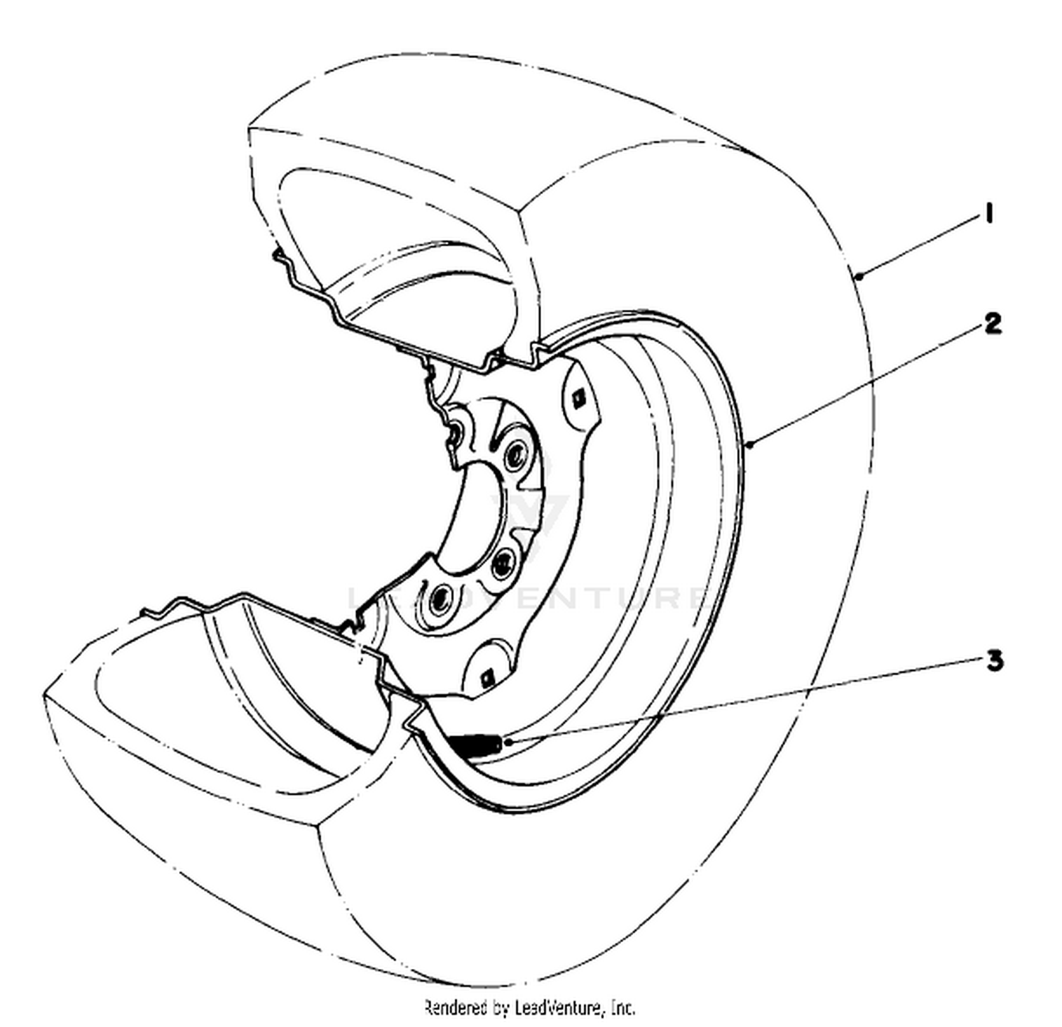 Tire  Wheel Assembly 23 X 10.50 X 12 (optional) No. 62-7020